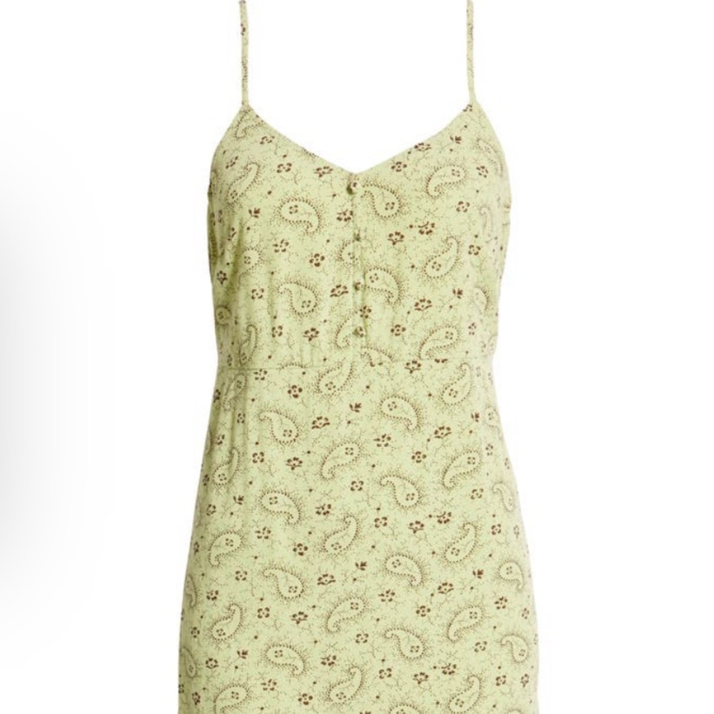 BP Tie Back Paisley Midi Slip Dress